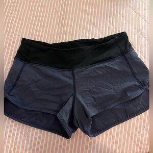 Women's Black and Gray Shorts